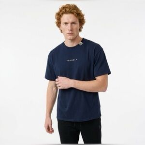 YoungLA Dark Blue Short Sleeve Tee